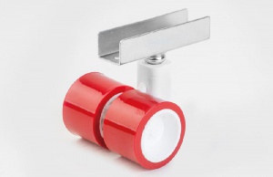 Опора колесная с двойной катушкой,красная